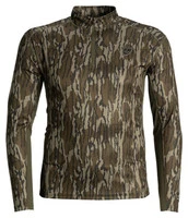 Blocker Outdoors Shield Series Finisher Turkey 1/4 Zip Performance Long Sleeve Tee Bottomlands Extra Large