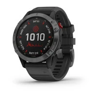 Garmin Fēnix® 6 - Pro Solar Edition-Slate Gray With Black Band