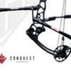 CONQUEST ARCHERY SMACDOWN .625 HUNTING STABILIZER 10/8 COMBO WITH REAR MOUNT BLACK